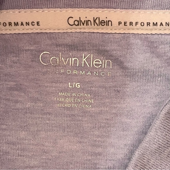 Calvin Klein Performance Womens L Embroidered Logo Pocketed Sweatshirt Lavender - Picture 6 of 11